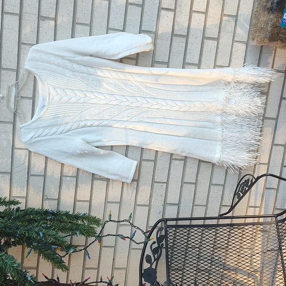 White Sweater Dress - Picture 4 of 10